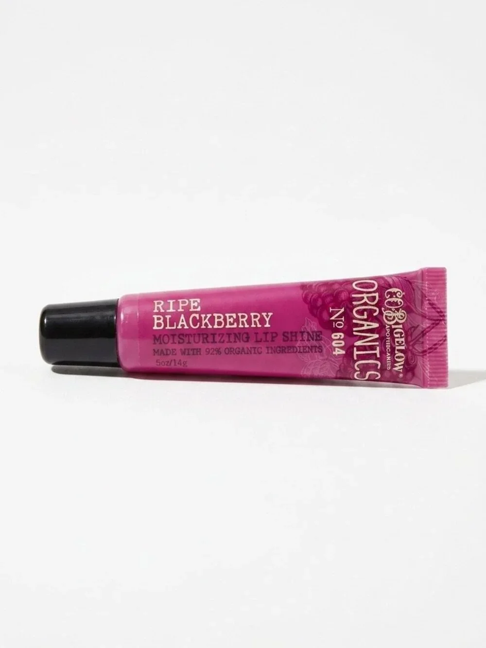 C.O. Bigelow Organics Lip Shine Ripe Blackberry 604 Sealed